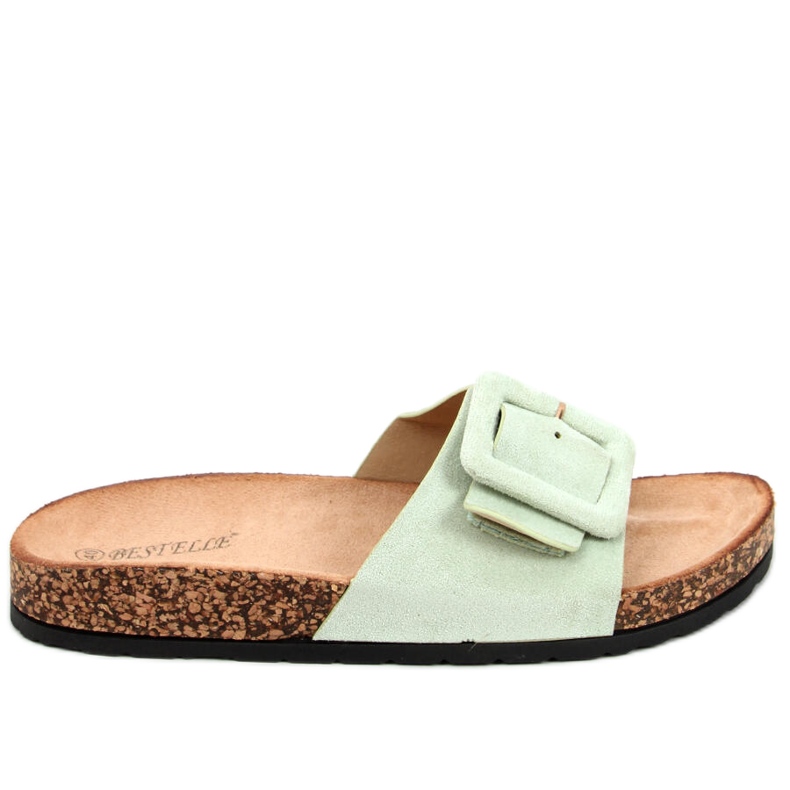 Priya LT.GREEN korkkipohjaiset tossut vihreä