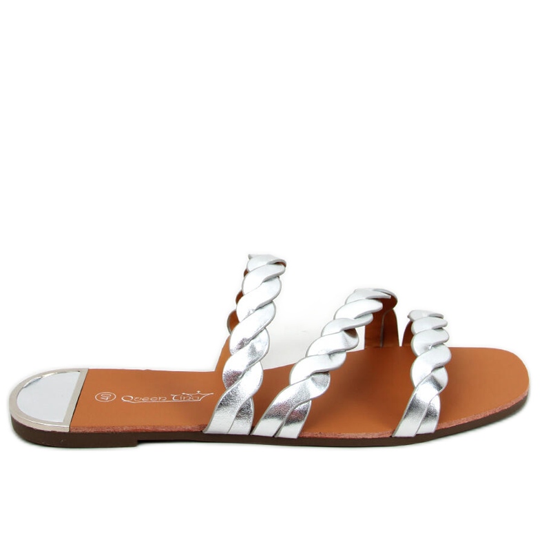 Clover Hopeiset naisten tossut hopea