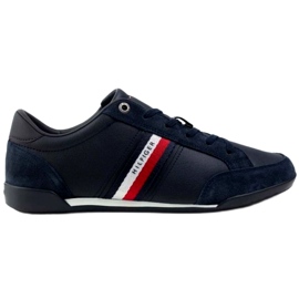 Kengät Tommy Hilfiger Corporate Material Mix Nahka M FM0FM03741 DW5 tummansininen