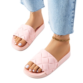 Lind pinkit kumitossut vaaleanpunainen