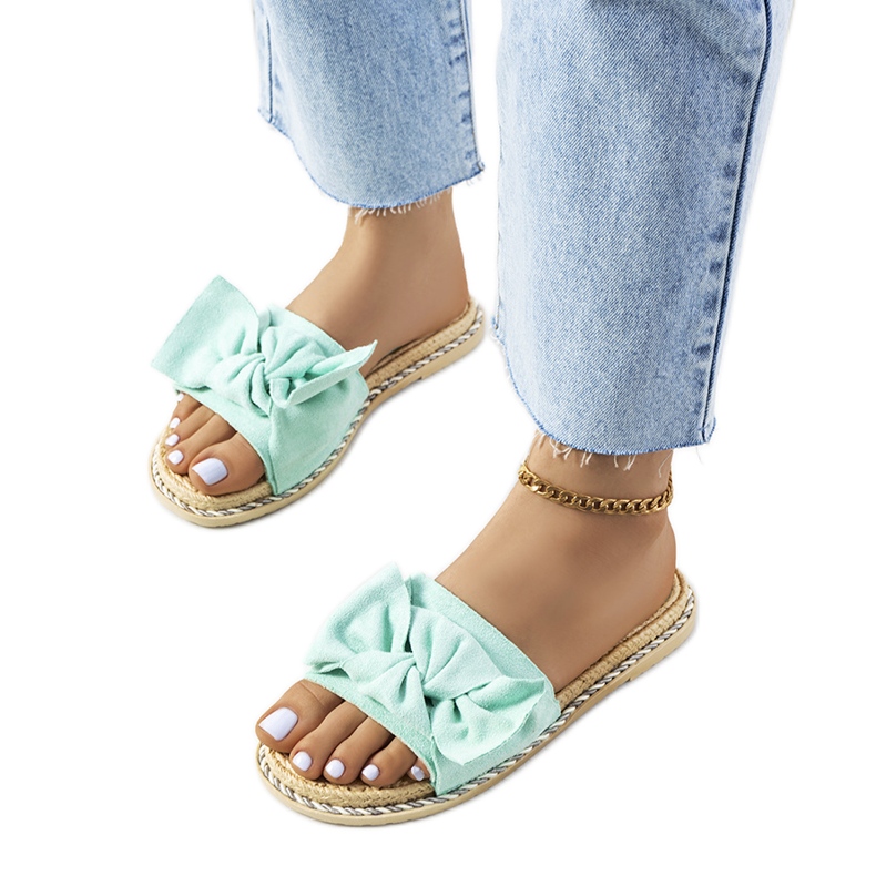 Vihreät tossut rusetilla Avi