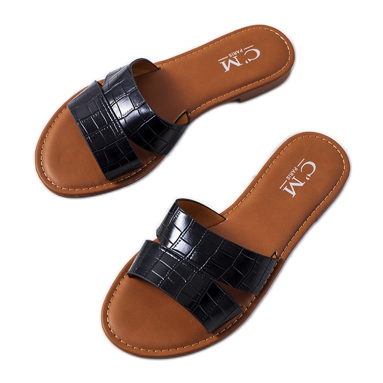 Milan tyylikkäät mustat tossut