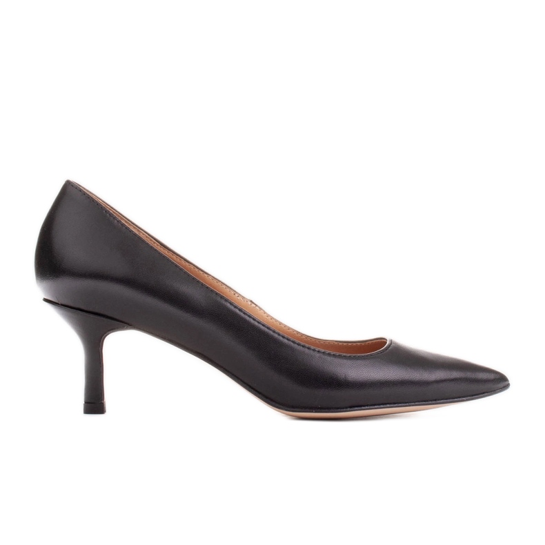 Marco Shoes Tyylikkäät korkokengät, joissa matala kantapää musta