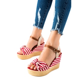 Sandaalit Rusetilla Kiilassa ruskea punainen Sandaalit Rusetilla Kiilassa ruskea punainen