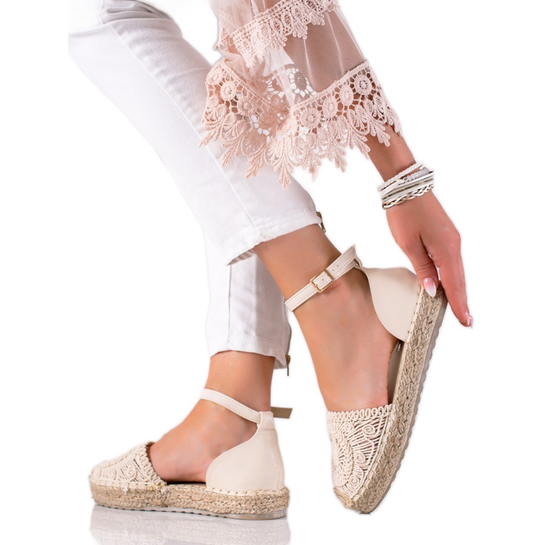 Seastar Punotut espadrillit beige