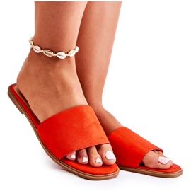 FL1 Naisten klassiset tossut Smooth Red Narsis punainen