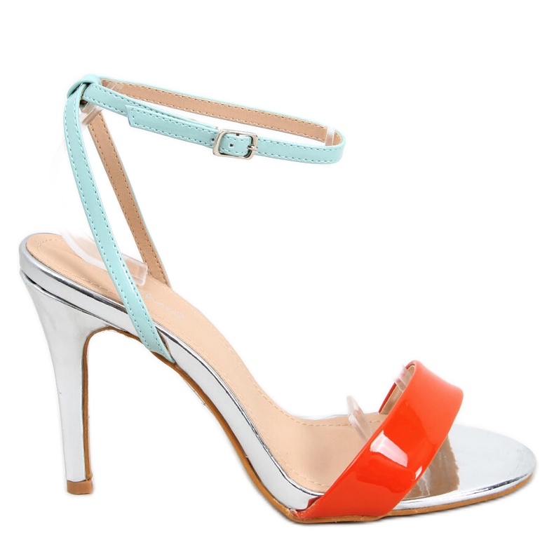 Nila Orange korkokengät sandaalit oranssi monivärinen