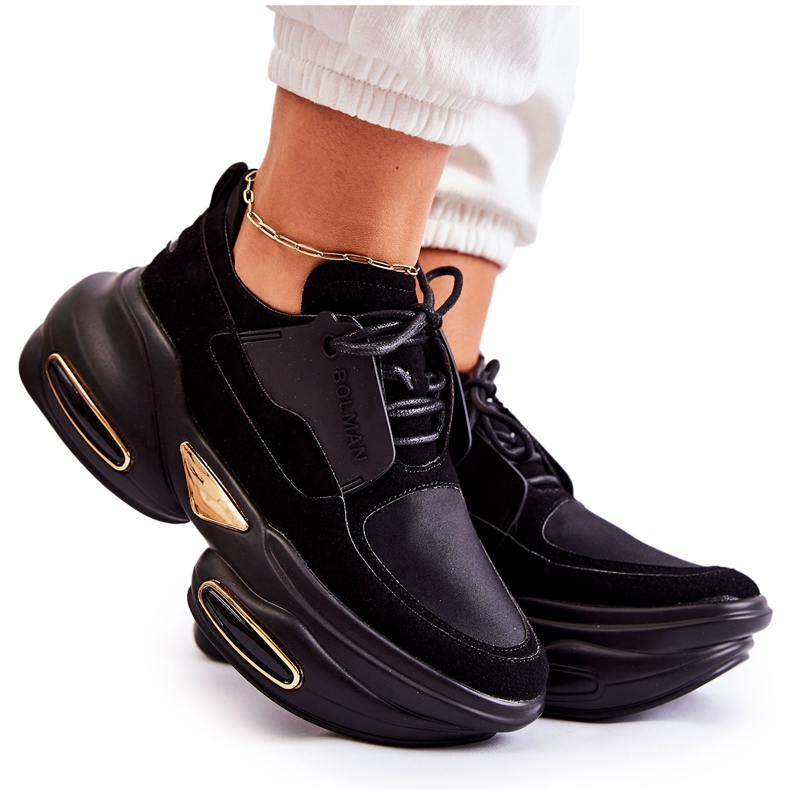 PS1 Naisten tennarit, urheilukengät, mustat New Horizon