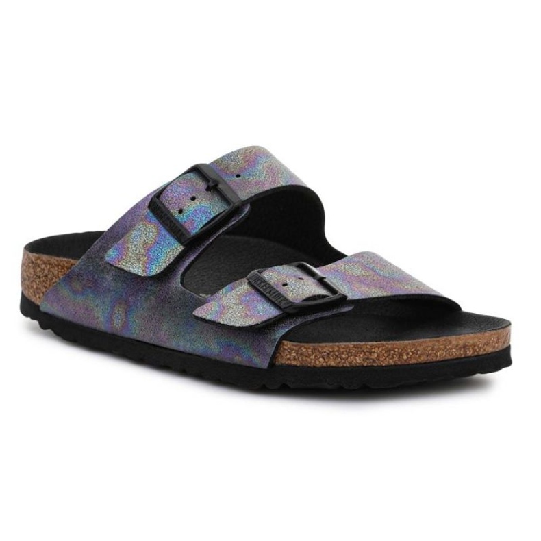 Birkenstock Arizona W 1021251 Irisoiva musta violetti sininen monivärinen