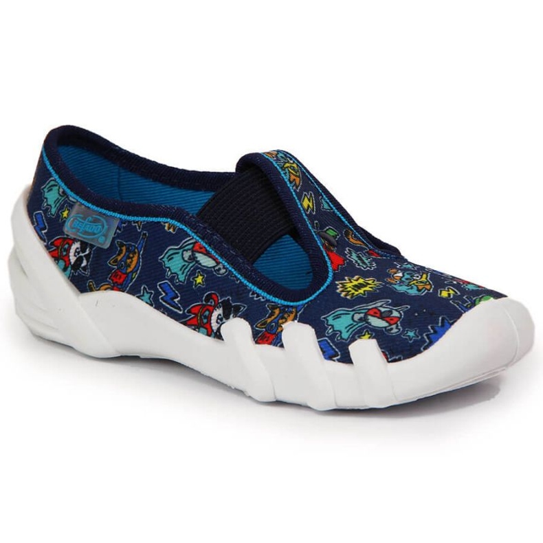 Tossut päiväkotiin kuminauhalla, tummansininen Jr. Befado laivastonsininen