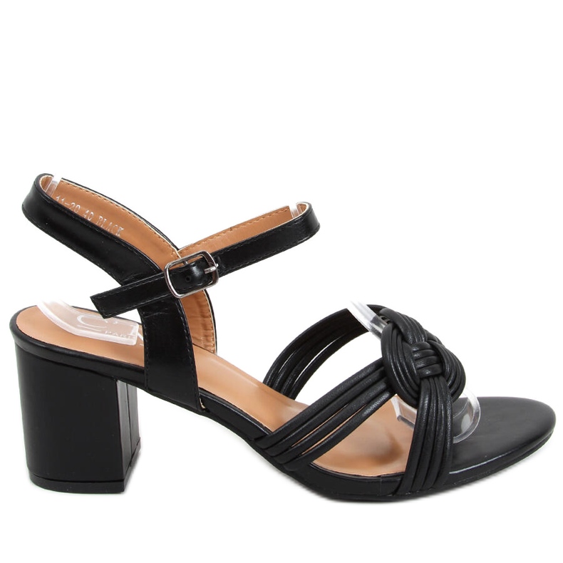 Jessa Mustat korkeakorkoiset sandaalit