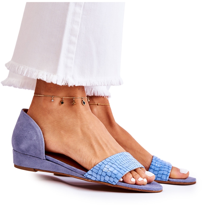 Nahkasandaalit Maciejka 1971-61 Sininen