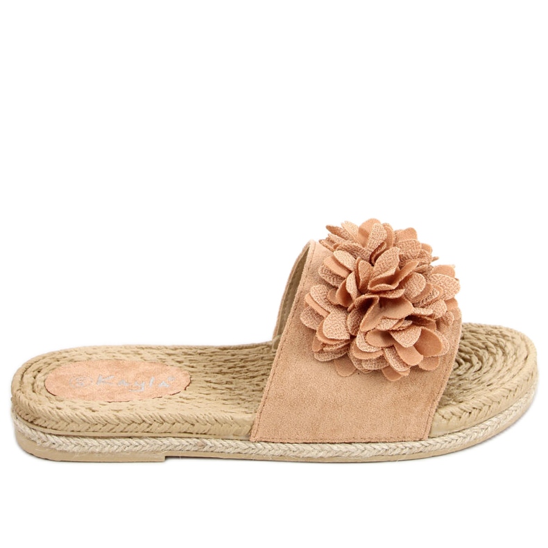 Kukkajuhla Primrose Camel -tossut beige