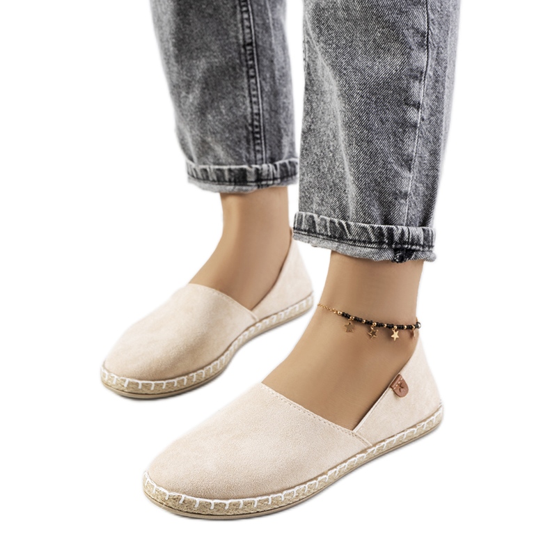 Beige Jacquet naisten espadrillit