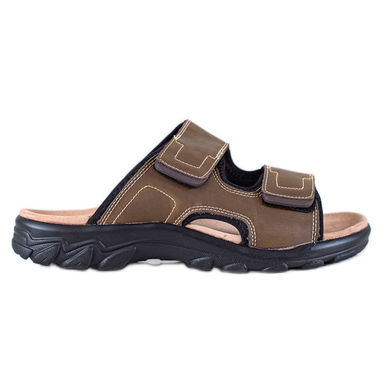 DK Miesten nahkaiset tossut ruskea