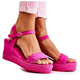 FB2 Suede Wedge Sandaalit Fuchsia Gabriel vaaleanpunainen FB2 Suede Wedge Sandaalit Fuchsia Gabriel vaaleanpunainen