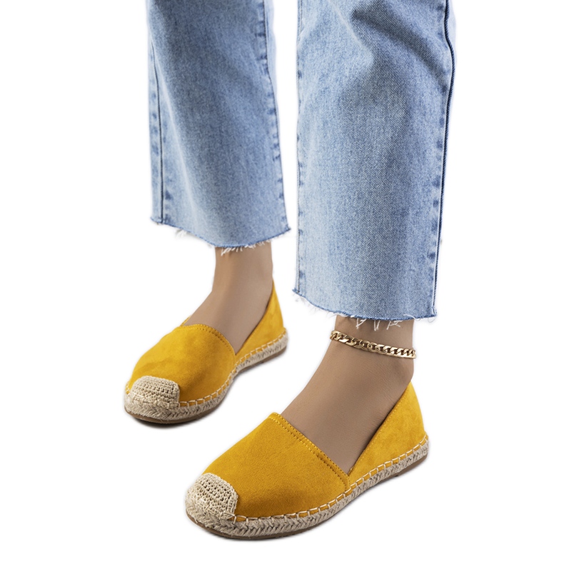 Keltaiset naisten espadrillit Balmalta keltainen