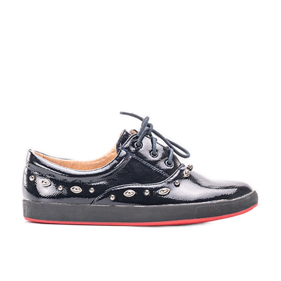 Mikaela lasten laivastonsiniset lakatut tennarit sininen sininen