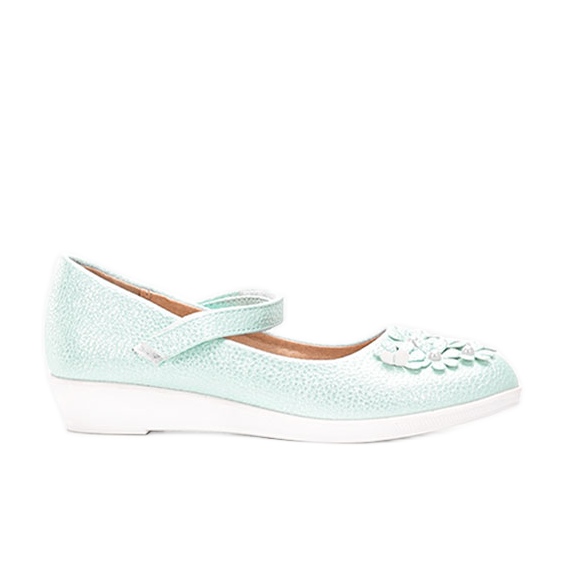 BM Vihreät kiiltävät balerinat lapsille Alaja