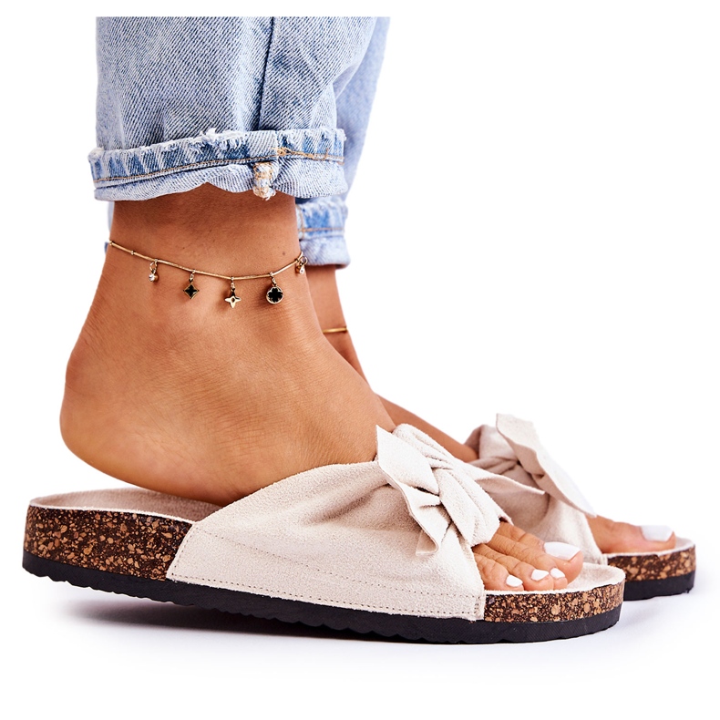 PS1 Wendy vaalea beige korkkipohjaiset tossut