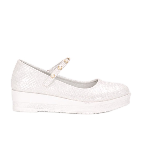 Kuiperin valkoiset balerinat lapsille valkoinen