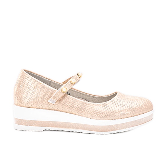 Kuiper beige-ballerinat lapsille
