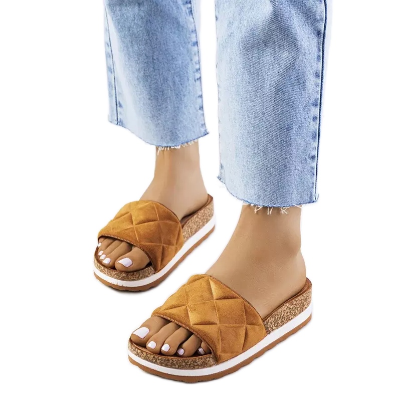 BM Ruskeat sandaalit Galtsin korkkipohjassa