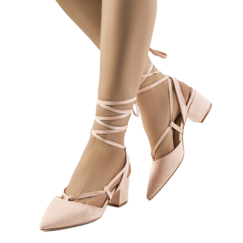 Vaaleanpunaiset nauhapumput Victoris-postissa vaaleanpunainen