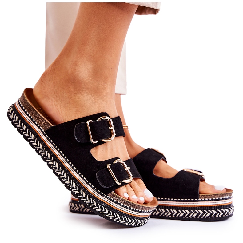 FE1 Naisten Tossut Soljet Musta Melissa