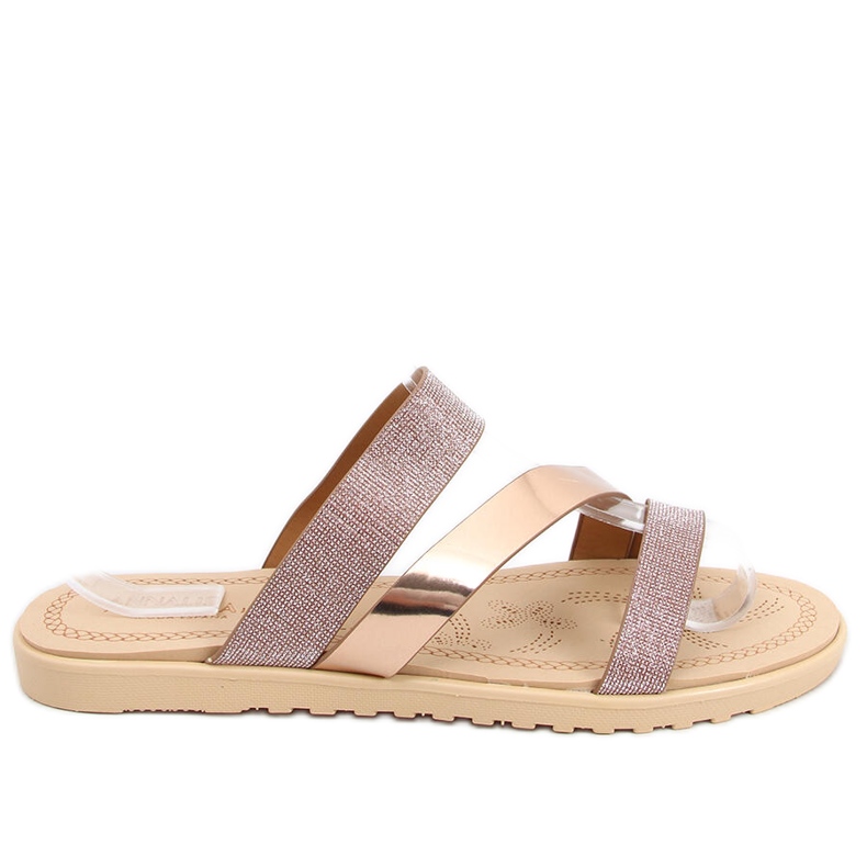 Naisten Diarra Champagne -tossut vaaleanpunainen kultainen