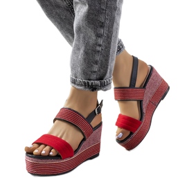 Punaiset Rocha kiila sandaalit punainen Punaiset Rocha kiila sandaalit punainen