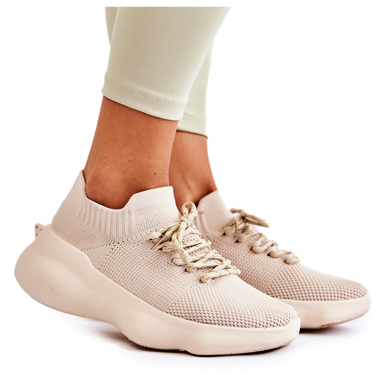 Vaaleanbeiget Dalmiro Slip-on naisten urheilukengät