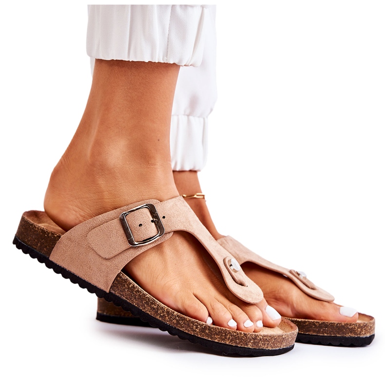 FB1 Naisten tossut soljella beige Elina