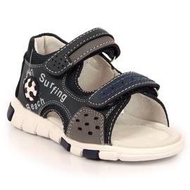 Velcro sandaalit NEWS Jr EU651A laivastonsini-harmaa tummansininen