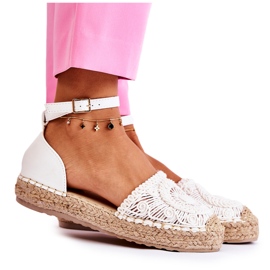 PS1 Naisten sandaalit Openwork Espadrilles White Murillo valkoinen