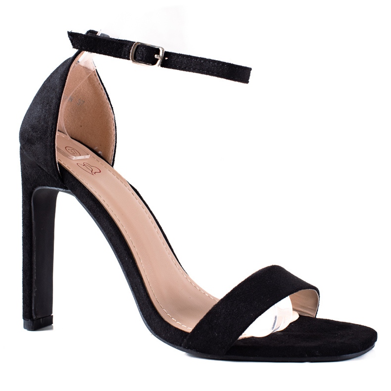 SHELOVET Tyylikkäät sandaalit baarissa musta