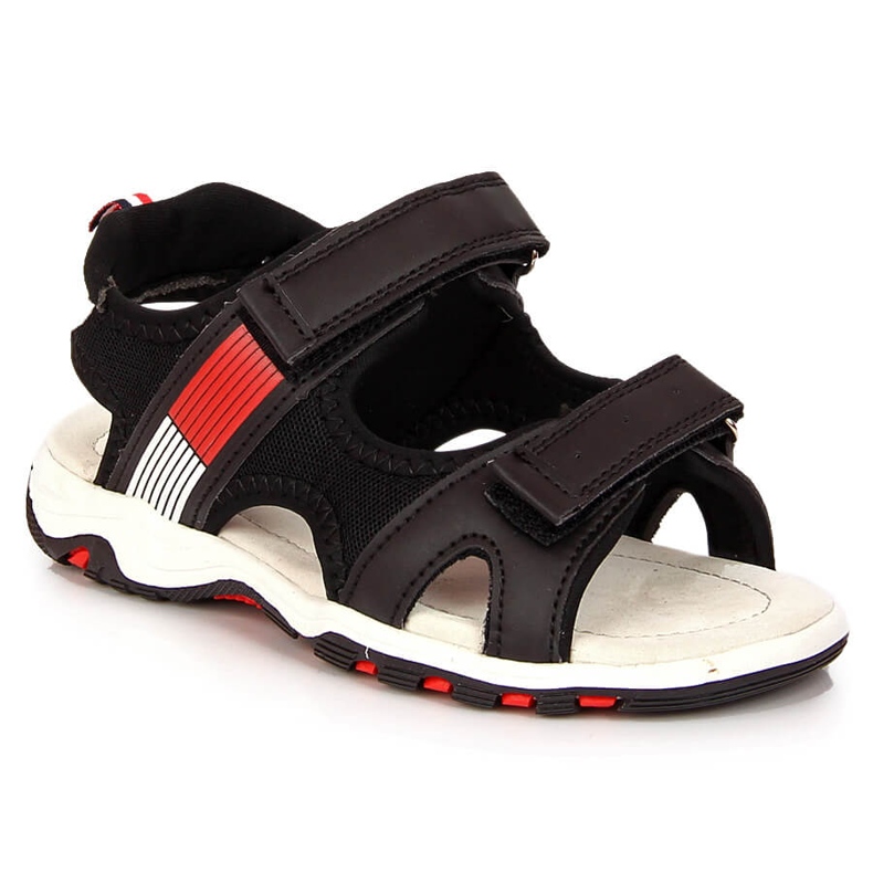 Black American Club poikien sandaalit tarranauhalla musta