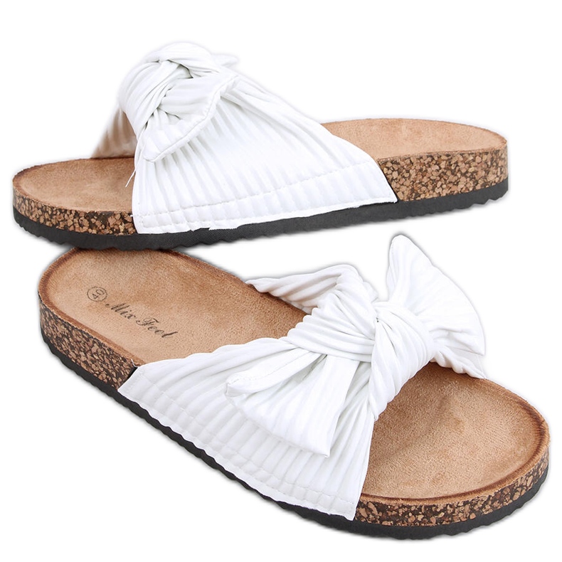 Moss Valkoiset korkkitossut valkoinen