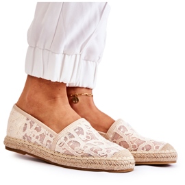 S.Barski Klassiset naisten espadrillit harjakattoiset beige Catris
