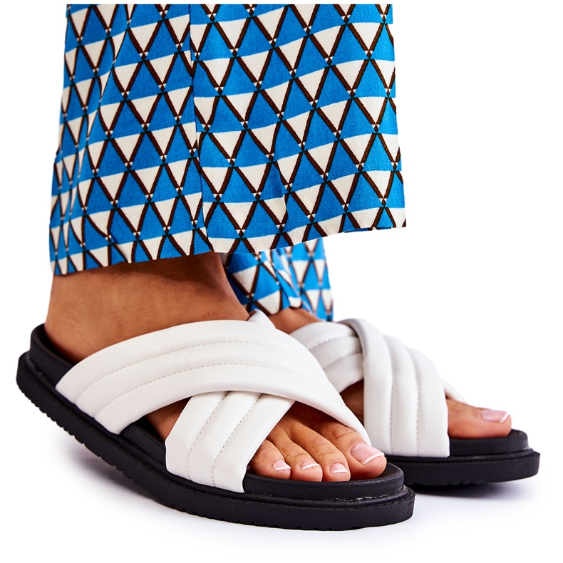 Klassiset naisten valkoiset nahkatossut Daron valkoinen