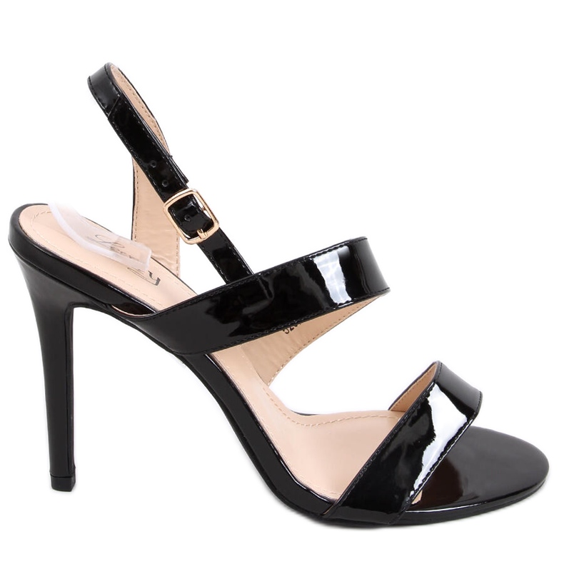 Sandaalit korkokengissä Amanda Black musta