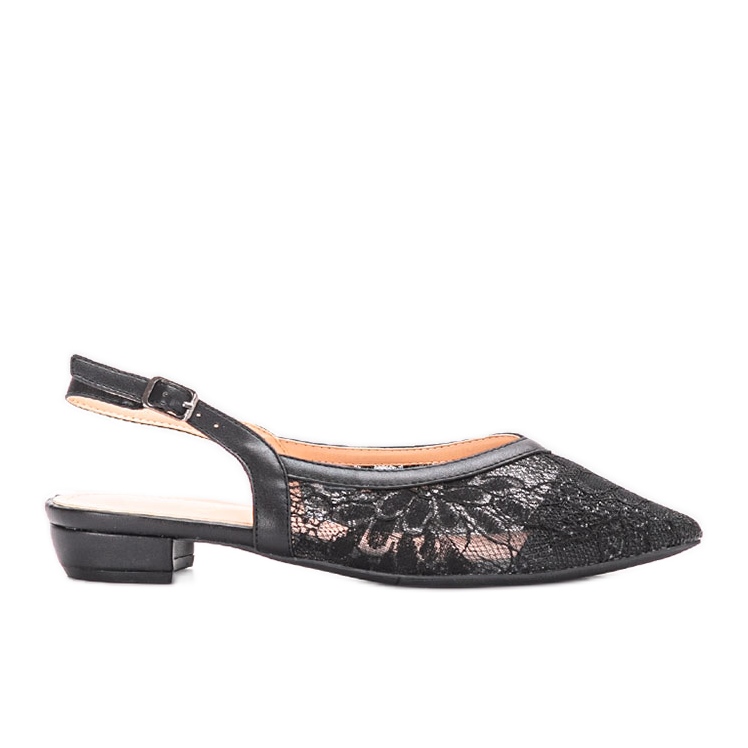 Marliozin mustat pitsiset balerinat