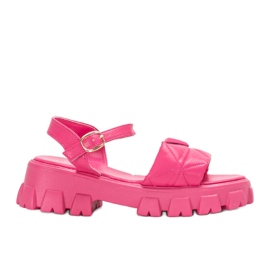 Vaaleanpunaiset sandaalit Ferlandin alustalla vaaleanpunainen