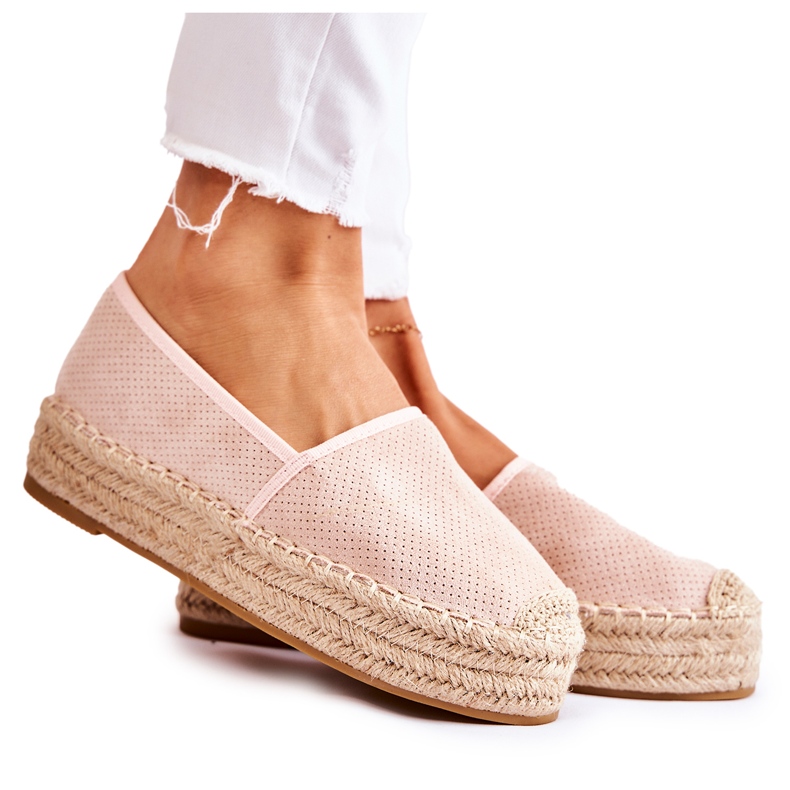 PG1 Naisten espadrillit Pink Marise -tasolla vaaleanpunainen