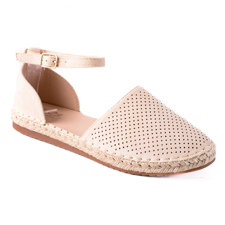 SHELOVET Avoimet espadrillit ruskea
