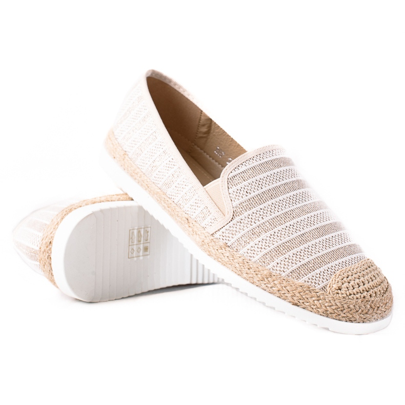 SHELOVET Slip-on espadrillit beige