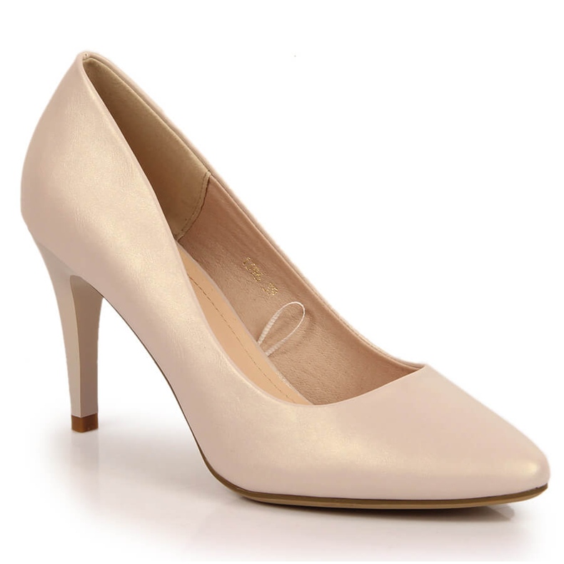 Pumput stiletto helmi beige Sergio Leone