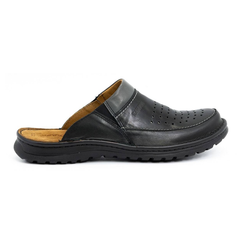 Miesten nahkatossut 219 Kampol musta