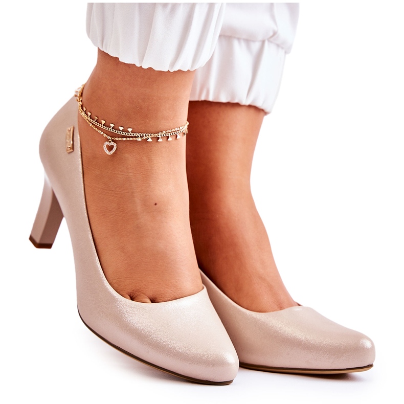 Naisten pumput Sergio Leone Kulta Kiiltävä Orsola kultainen