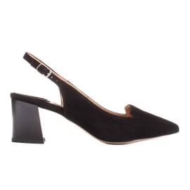 Marco Shoes Herkkää luonnonmokaa valmistetut sandaalit musta